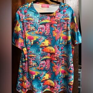 iHeartRaves Colorful Mushroom Fantasy Shirt